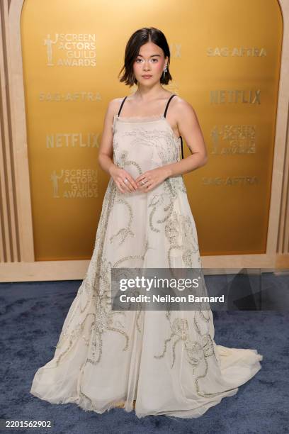 Lukita Maxwell attends the 31st Annual Screen Actors Guild Awards at Shrine Auditorium and Expo Hall on February 23, 2025 in Los Angeles, California.