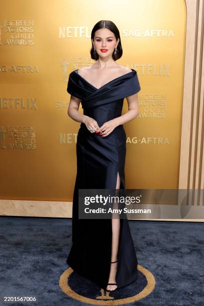 Selena Gomez attends the 31st Annual Screen Actors Guild Awards at Shrine Auditorium and Expo Hall on February 23, 2025 in Los Angeles, California.