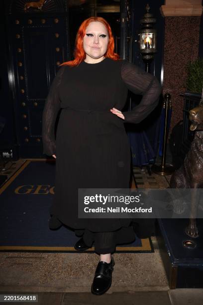 Beth Ditto attends the Perfect Magazine London Fashion Week Party at George on February 23, 2025 in London, England.