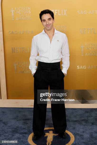 Paul W. Downs attends the 31st Annual Screen Actors Guild Awards at Shrine Auditorium and Expo Hall on February 23, 2025 in Los Angeles, California.
