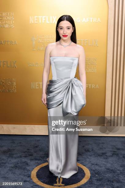 Mikey Madison attends the 31st Annual Screen Actors Guild Awards at Shrine Auditorium and Expo Hall on February 23, 2025 in Los Angeles, California.