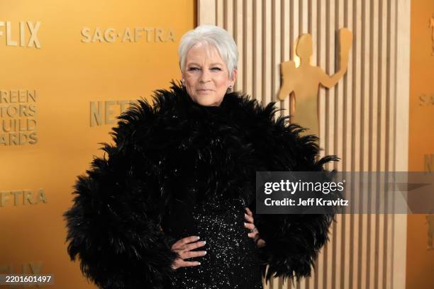 Jamie Lee Curtis attends the 31st Annual Screen Actors Guild Awards at Shrine Auditorium and Expo Hall on February 23, 2025 in Los Angeles,...