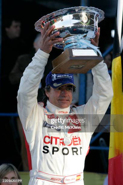 World Rally Championship, Round 8 Rally Argentina. 15th-18th July 2004 Carlos Sainz, Citreon, Podium