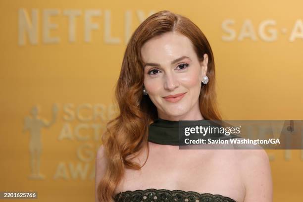 Leighton Meester attends the 31st Annual Screen Actors Guild Awards at Shrine Auditorium and Expo Hall on February 23, 2025 in Los Angeles,...