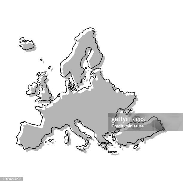 ilustraciones, imágenes clip art, dibujos animados e iconos de stock de mapa de europa - mapa europa