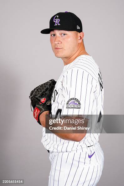 Seth Rapper Colorado Seth Halvorsen of the Colorado Rockies poses for a photo during the ...