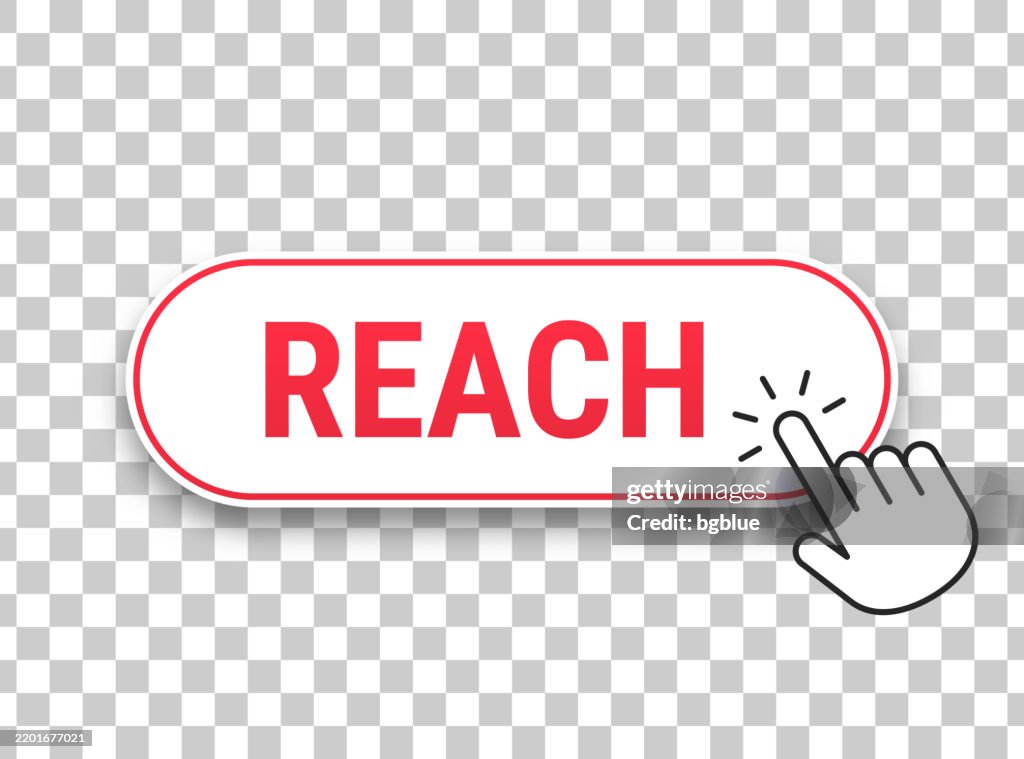 Click Reach Pattern Reach 3d Click Web Button With Hand Cursor On Blank Background High-Res ...