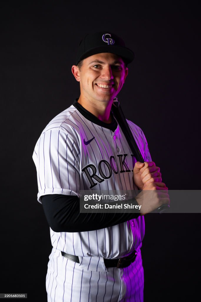 Colors Do Rocks Drew Romo of the Colorado Rockies poses for a photo during the... News ...