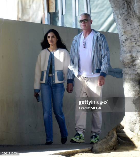Priya Jain and Eric Dane are seen out and about on February 26, 2025 in LOS ANGELES, California.