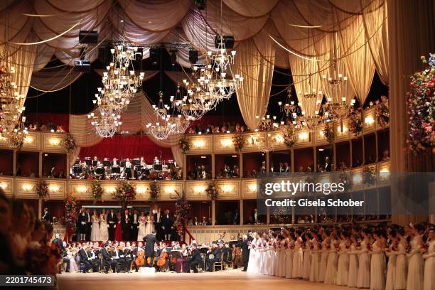 General view during the 67th Vienna Opera Ball at Vienna State Opera on February 27, 2025 in Vienna, Austria.