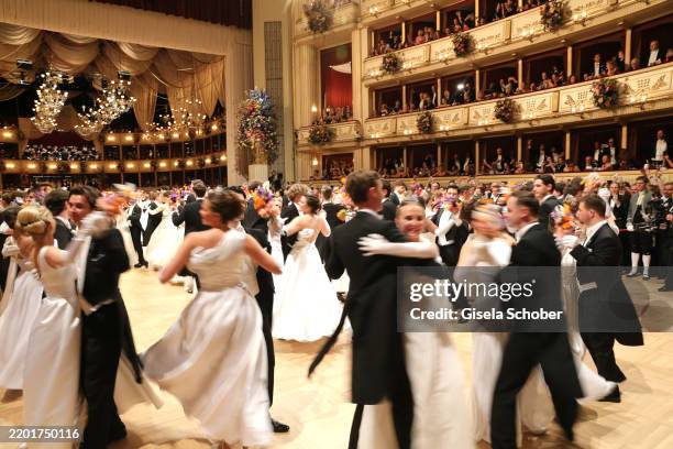 Dancers during the 67th Vienna Opera Ball at Vienna State Opera on February 27, 2025 in Vienna, Austria.