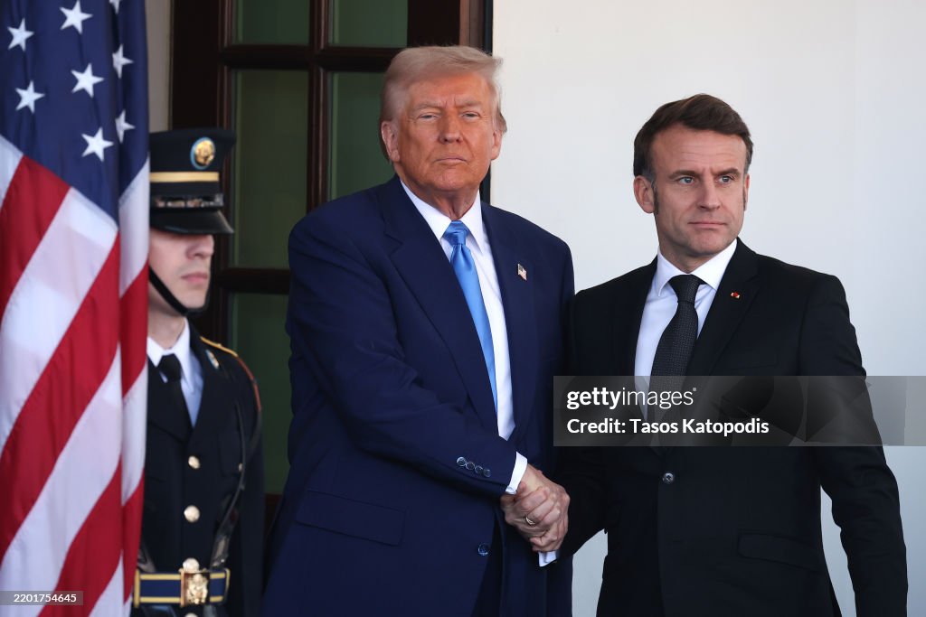 French President Emmanuel Macron Visits The White House