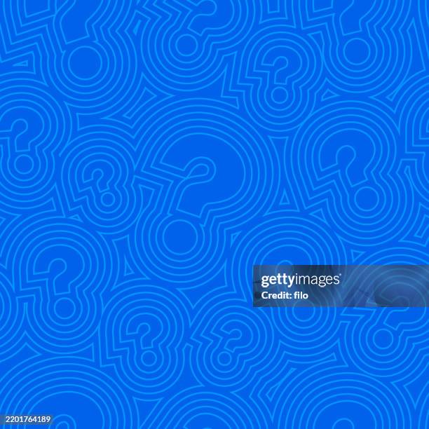 ilustraciones, imágenes clip art, dibujos animados e iconos de stock de fondo de signo de interrogación repetitivo en mosaico sin interrupciones - pregunta