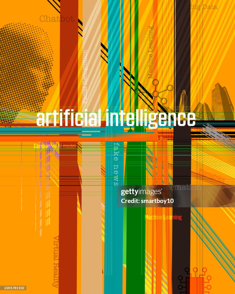Abstract Iq Abstract Artificial Intelligence Concept High-Res Vector Graphic ...