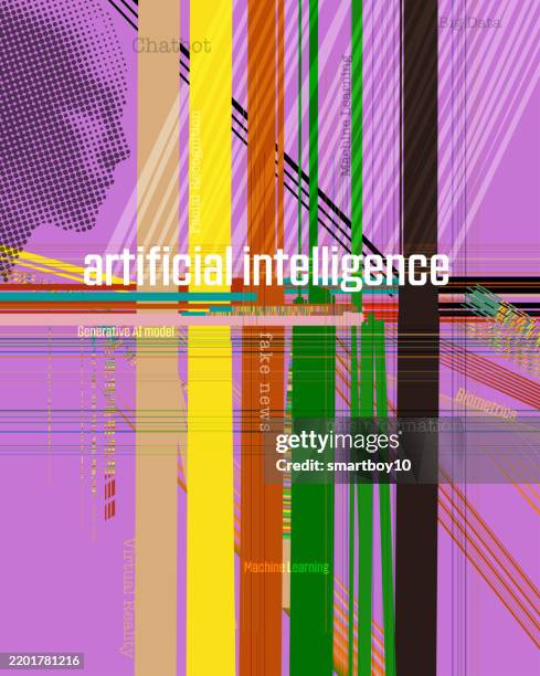 Abstract Artificial Intelligence Concept High-Res Vector Graphic ...