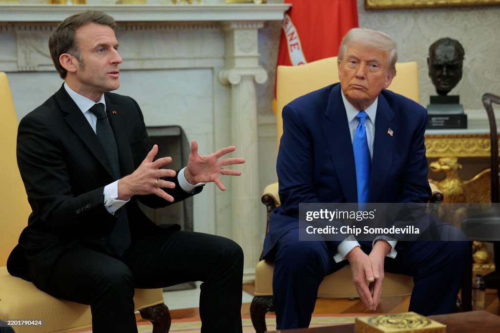French President Emmanuel Macron Visits The White House