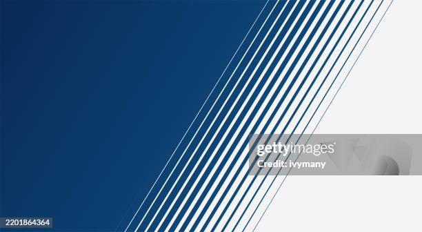 abstract broken lines smooth transition blue to white with thin trendy background - bias stock illustrations