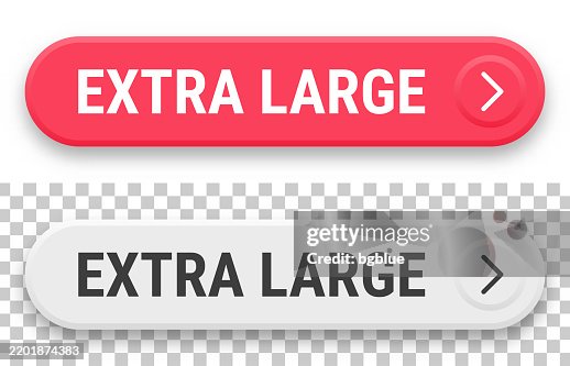 Extra Large - 3D click web buttons on blank background Extra Large - 3D click web buttons on blank background