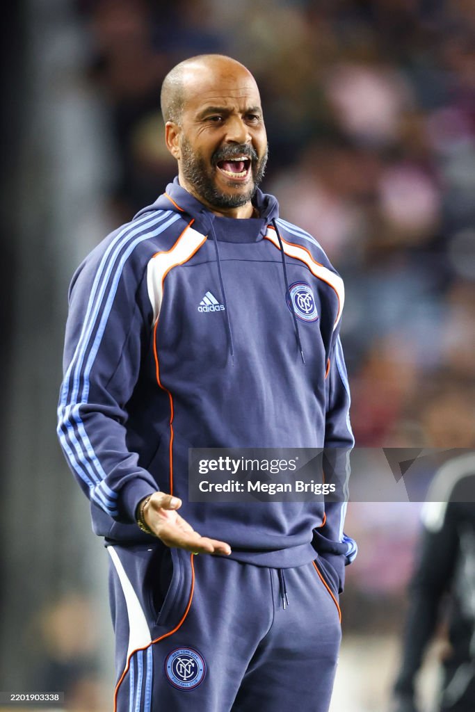 Fc Pascal Head coach Pascal Jansen of New York City reacts during the first ...