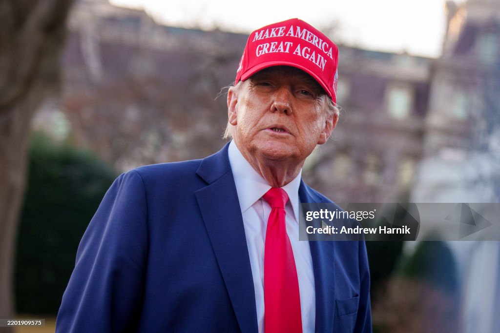 President Trump Departs White House For Florida