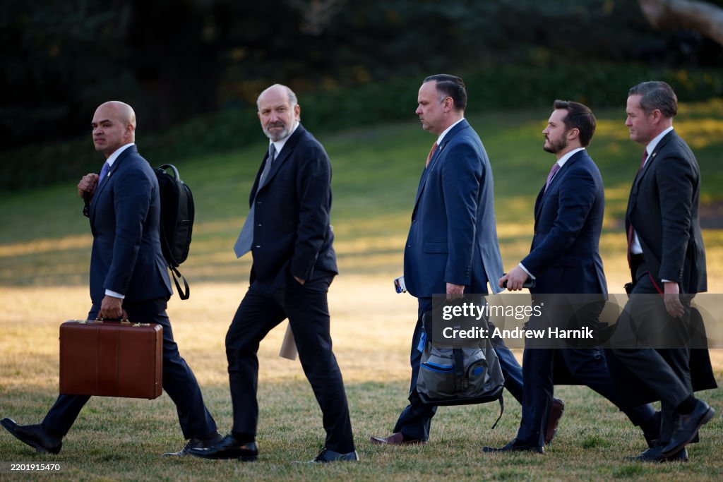 President Trump Departs White House For Florida