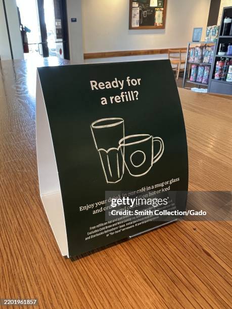 Refils Sign 176 Starbucks Free Picture Stock Photos, High-Res Pictures, and Images ...