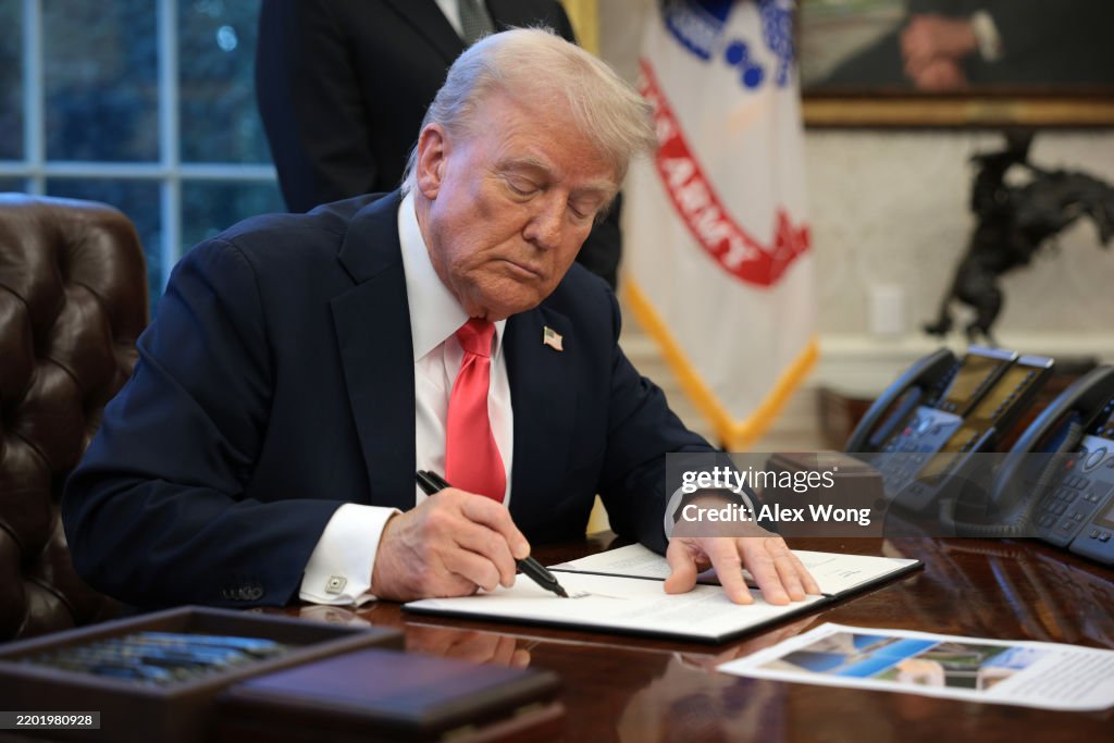 President Trump Signs Executive Orders At The White House