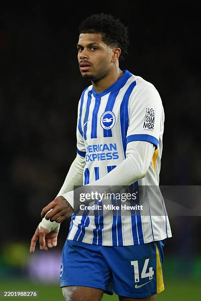 Rhutter Georginio Rutter of Brighton & Hove Albion looks on during the... News ...