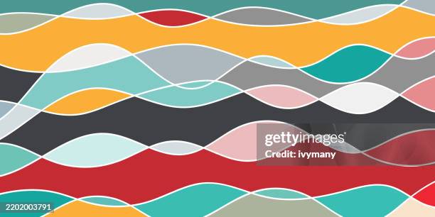abstract colors wave pattern texture background - color block stock illustrations