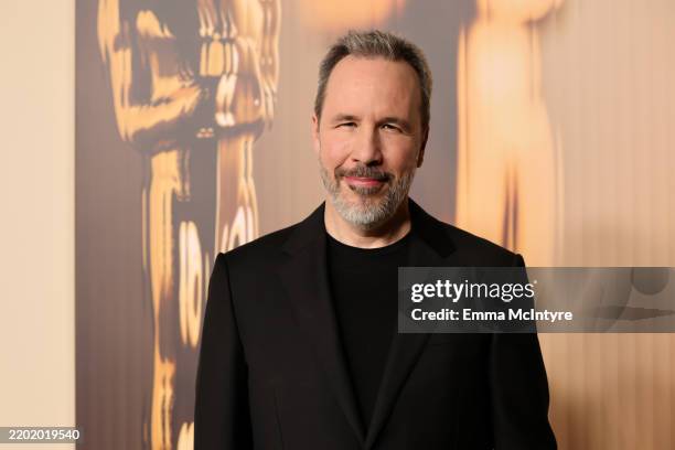 Denis Villeneuve attends the 97th Annual Oscars Nominees Dinner at the Academy Museum of Motion Pictures on February 25, 2025 in Los Angeles,...