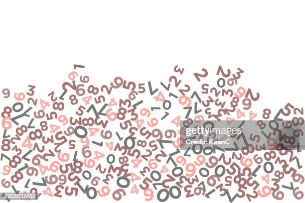 numbers on background. vector stock illustration. - two scientists stock illustrations