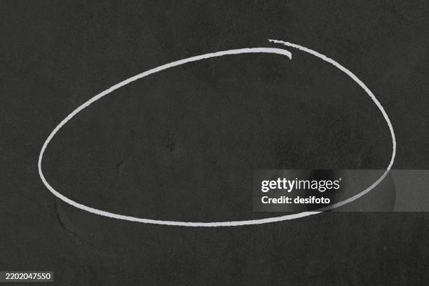 empty plain blank dark black coloured grunge textured horizontal rustic smudged vector vintage backgrounds with retro style texture uneven peeling off plastered whitewashed wall or blackboard with circle scribble or drawing made by white chalk - rough slate background stock illustrations