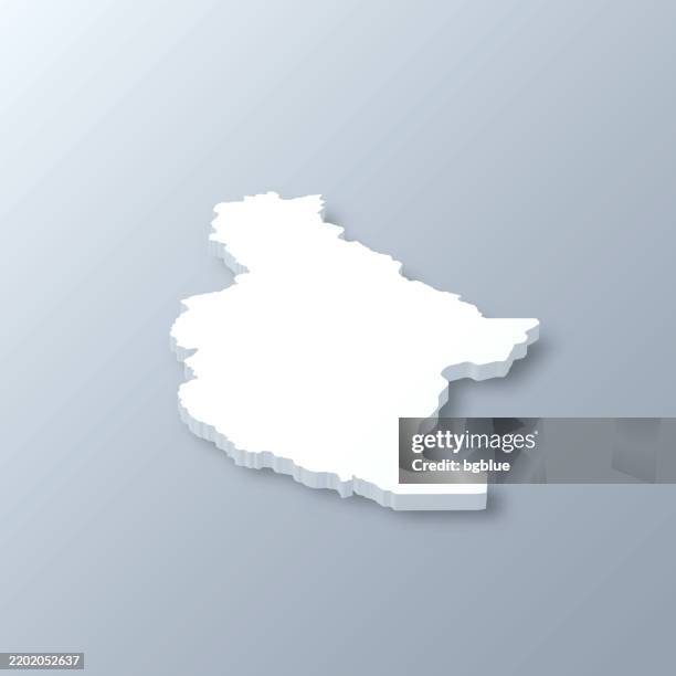 chelan county, washington. 3d map on gray background - wenatchee washington stock illustrations