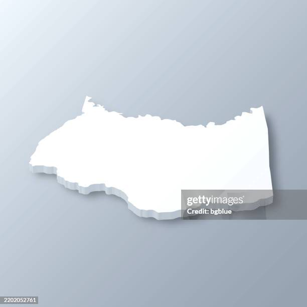 prince edward county, virginia. 3d map on gray background - prince edward county stock illustrations