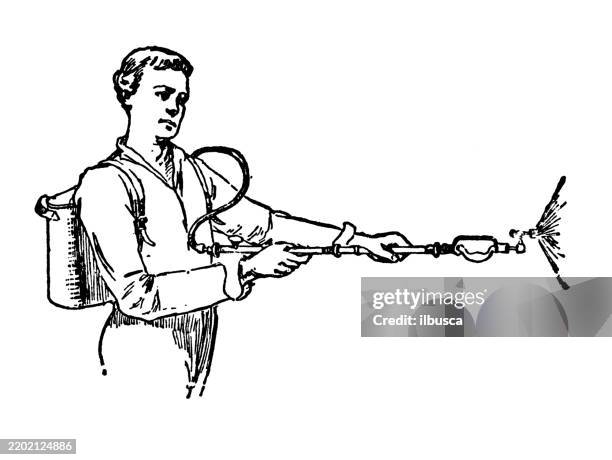 sprayer - crop sprayer stock illustrations