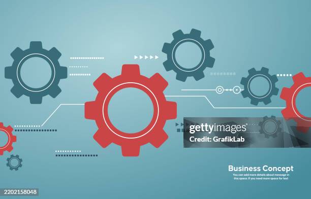 abstract gears and connections representing business and workflow concepts - cogs abstract background stock illustrations
