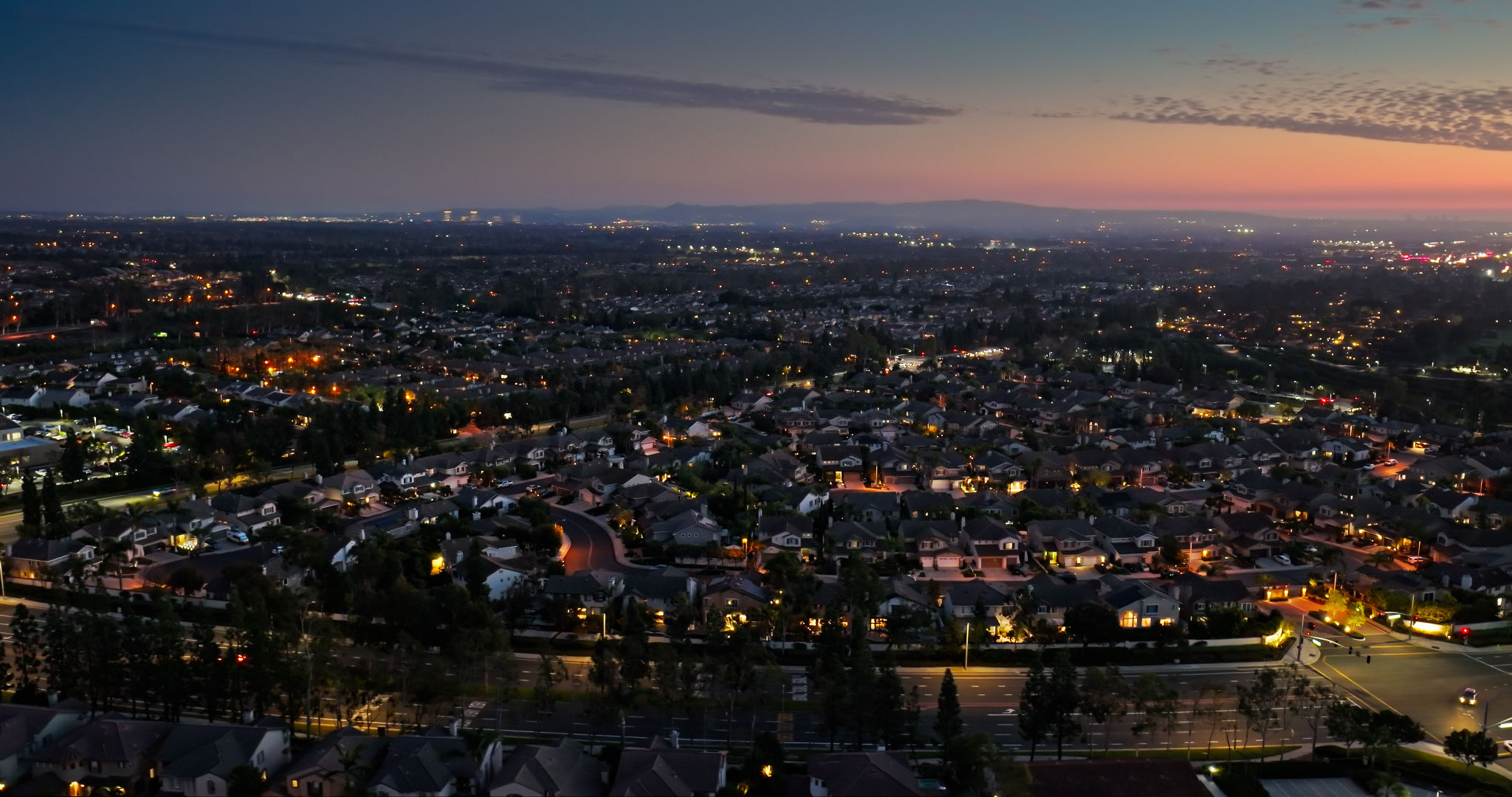 suburban cityscape