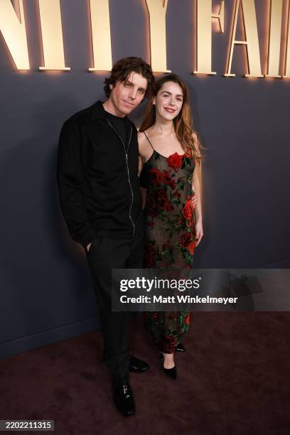 Lukas Gage and Kiernan Shipka attend Vanity Fair and Instagram Celebrate Vanities: A Night for Young Hollywood at Bar Marmont on February 26, 2025 in...