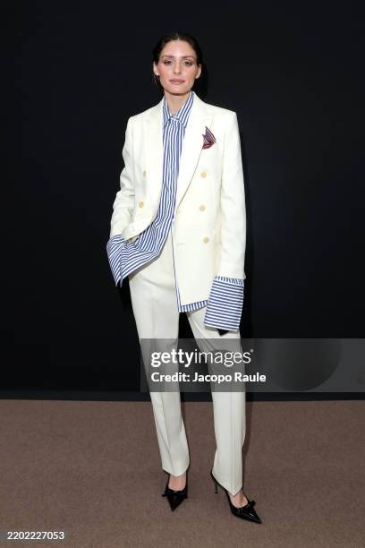 Olivia Palermo attends the Max Mara fashion show during the Milan Fashion Week - Womenswear Fall/Winter 2025/2026 on February 27 2025 in Milan, Italy.