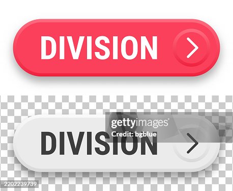 Division 3d Click Web Buttons On Blank Background High-Res Vector ...