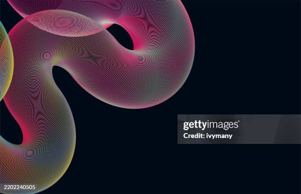 abstract gradient fluidity line wire-frame model tube technology background - blending stock illustrations