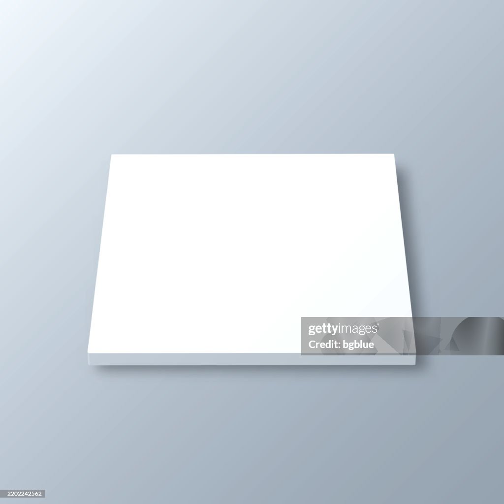 Saline County, Illinois. 3D Map on gray background