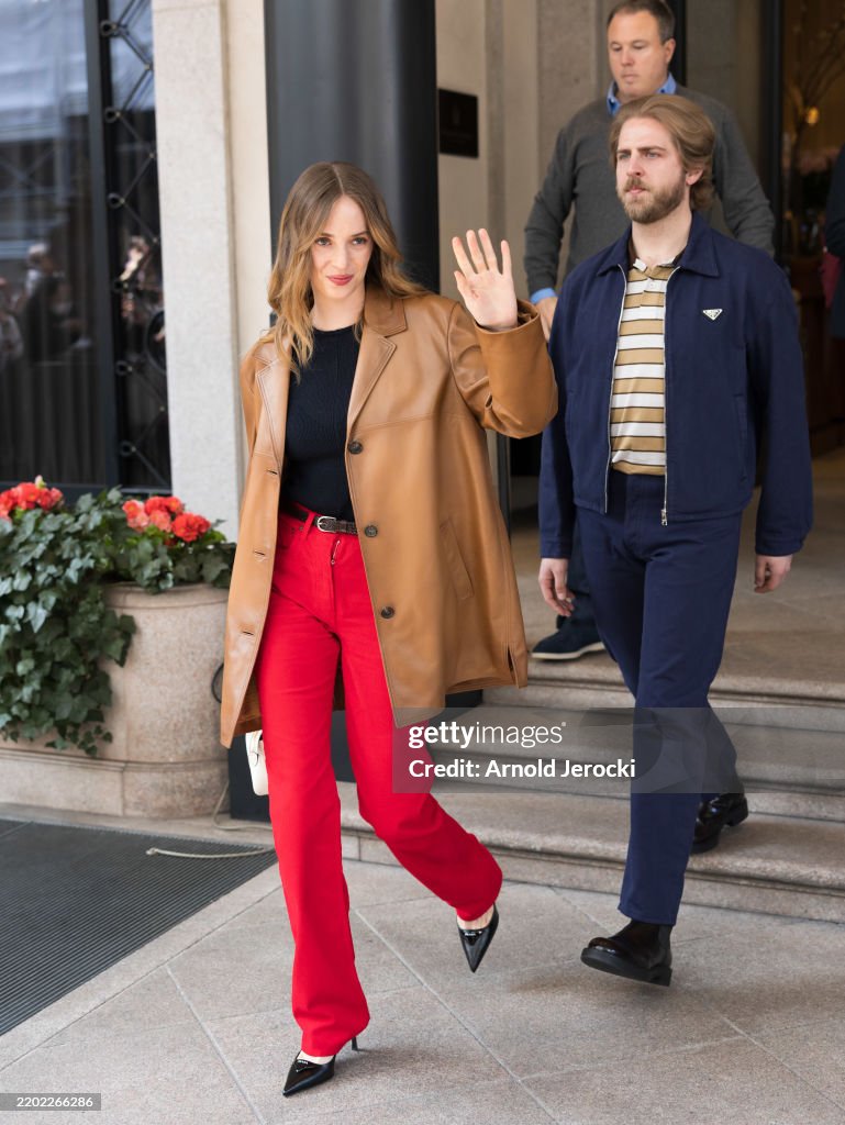 Celebrity Sightings - Day 3 - Milan Fashion Week - Womenswear Fall/Winter 2025/2026
