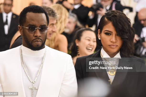 Sean 'Diddy' Combs and Cassie Ventura attend the 'Heavenly Bodies: Fashion and the Catholic Imagination' Costume Institute Gala 2018 at Metropolitan...