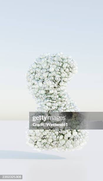 white bubbles and balls tangled in each other - floating bubbles white background stock illustrations