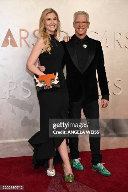 Animator and director Chris Sanders and Jessica Steele-Sanders attend the 97th Annual Academy Awards at the Dolby Theatre in Hollywood, California on...