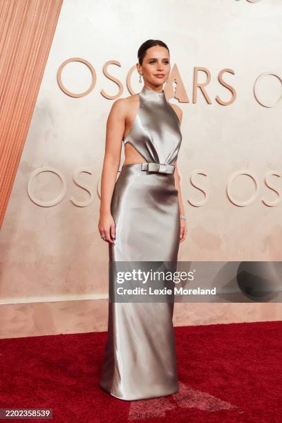 Felicity Jones at the 97th Oscars held at the Dolby Theatre on March 2, 2025 in Hollywood, California.
