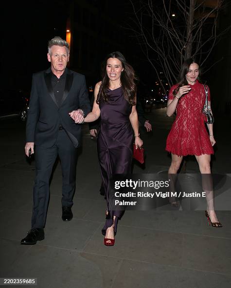 Gordon Ramsay, Tana Ramsay and Holly Anna Ramsay seen attending Lucky ...