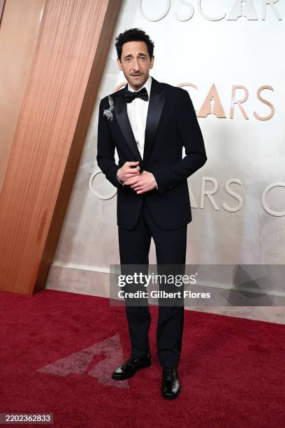 Adrien Brody at the 97th Oscars held at the Dolby Theatre on March 2, 2025 in Hollywood, California.