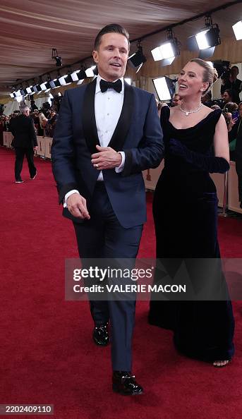 Machota US actress Scarlett Johansson and Joe Machota attend the 97th Annual ...